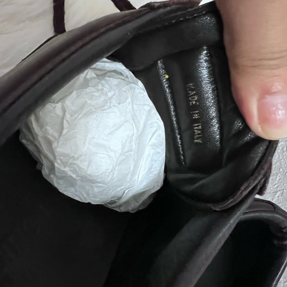 Louise Vuitton leather shoes brown size 8 - Picture 5 of 7